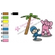 Pocoyo with Elly Embroidery Design